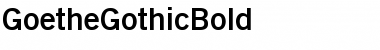 Download GoetheGothic Bold Font Title Preview
