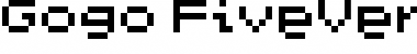 Download Gogo FiveVer2 Font Title Preview