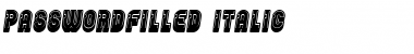 Download Password Filled Italic Font Title Preview