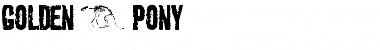 Download golden 0 pony Regular Font Title Preview