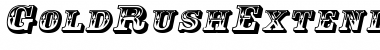 Download GoldRushExtended Italic Font Title Preview