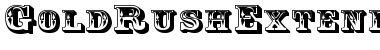 Download GoldRushExtended Regular Font Title Preview