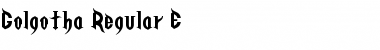 Download Golgotha Regular E. Font Title Preview