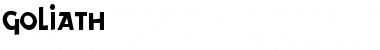 Download Goliath Medium Font Title Preview