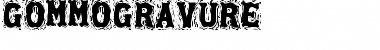 Download Gommogravure Regular Font Title Preview