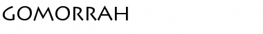 Download Gomorrah Regular Font Title Preview
