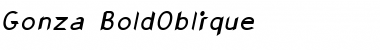 Download Gonza Bold Italic Font Title Preview