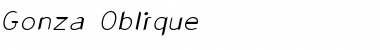 Download Gonza Medium Italic Font Title Preview