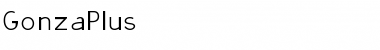 Download GonzaPlus Medium Font Title Preview