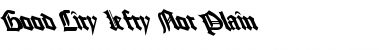 Download Good City Lefty Not Plain Regular Font Title Preview