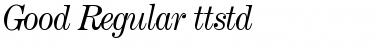 Download Good Regular Font Title Preview