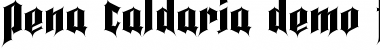 Download Pena Caldaria Regular Font Title Preview