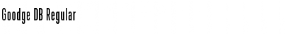 Download Goodge DB Regular Font Title Preview