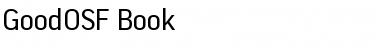 Download GoodOSF-Book Regular Font Title Preview
