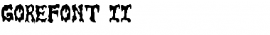 Download GoreFont II Font Title Preview