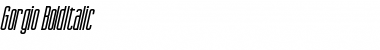 Download Gorgio BoldItalic Font Title Preview