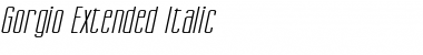 Download Gorgio Extended Italic Font Title Preview