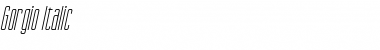 Download Gorgio Italic Font Title Preview
