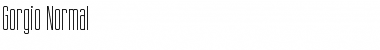 Download Gorgio Normal Font Title Preview
