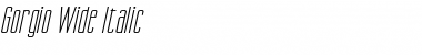 Download Gorgio Wide Italic Font Title Preview