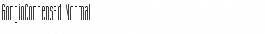 Download GorgioCondensed Normal Font Title Preview