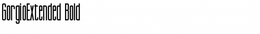 Download GorgioExtended Bold Font Title Preview