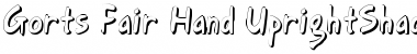 Download Gort's Fair Hand UprightShadow Medium Font Title Preview