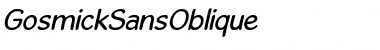 Download GosmickSans Medium Font Title Preview