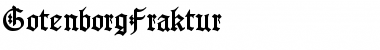 Download GotenborgFraktur Regular Font Title Preview