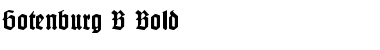 Download Gotenburg B Bold Font Title Preview