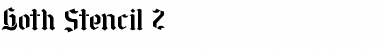 Download Goth Stencil Premium Stencil Font Title Preview