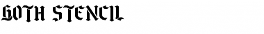 Download Goth Stencil Stencil Font Title Preview