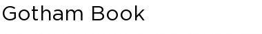 Download Gotham Book Regular Font Title Preview