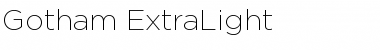 Download Gotham ExtraLight Regular Font Title Preview