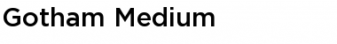 Download Gotham Medium Regular Font Title Preview