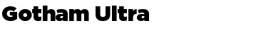 Download Gotham Ultra Regular Font Title Preview