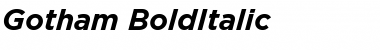 Download Gotham Bold Italic Font Title Preview