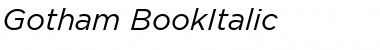 Download Gotham Book Italic Font Title Preview
