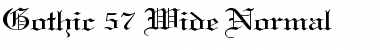 Download Gothic 57 Wide Normal Font Title Preview