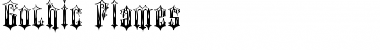 Download Gothic Flames Regular Font Title Preview