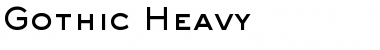 Download Gothic Heavy Regular Font Title Preview