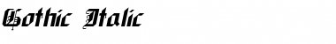 Download Gothic Italic Font Title Preview