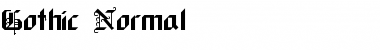 Download Gothic Normal Font Title Preview