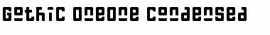 Download Gothic OneOne Condensed Regular Font Title Preview