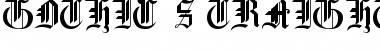 Download Gothic Straight-Faced, 16th c. Regular Font Title Preview