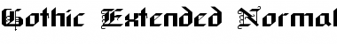 Download GothicExtended Normal Font Title Preview