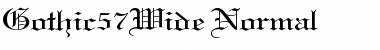 Download Gothic57Wide Normal Font Title Preview