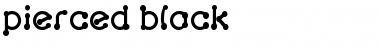 Download pierced Regular Font Title Preview