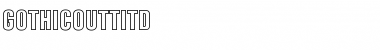 Download GothicOutTitD Regular Font Title Preview