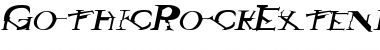 Download GothicRockExtended Italic Font Title Preview